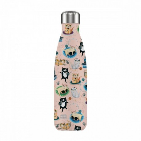 Botella isotérmica con diseño de gatos de Michelle Allen