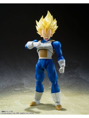 Figura articulada de Vegeta Super Saiyan de 14 cm.