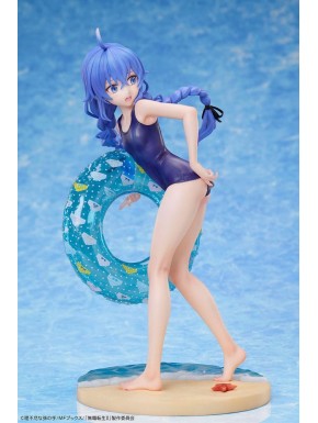 Estatua Roxy Migurudia Mushoku Tensei con traje de baño azul