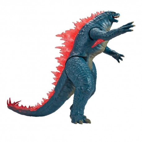 Figura articulada de Godzilla Evolved Giant en azul y rojo, 28 cm