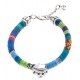 Bracelet silver Playmobil LAF Folk Blue