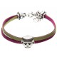 Pulsera plata Playmobil LAF Tunez Morada