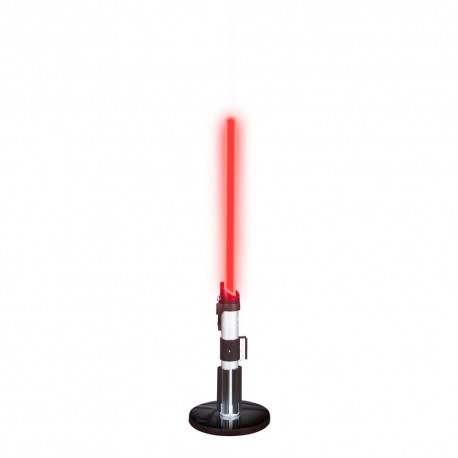 Lámpara de sable de luz de Darth Vader encendida