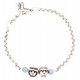 Pulsera plata Playmobil LAF Maldivas Chico y Chica