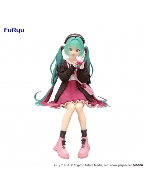 Estatua de Hatsune Miku otoño rosa 14 cm
