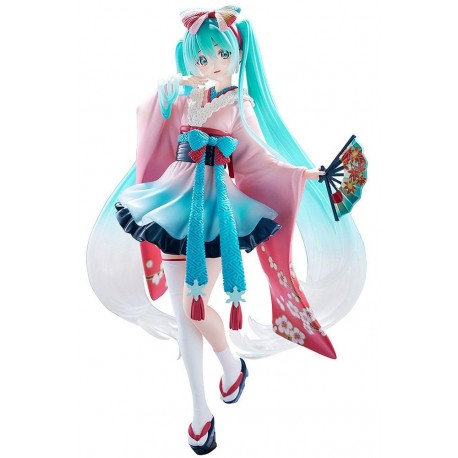 Estatua de Hatsune Miku en kimono de 22 cm