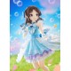 Estatua de PVC Arisu Tachibana en traje azul sosteniendo micrófono
