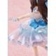 Estatua de PVC Arisu Tachibana en traje azul sosteniendo micrófono