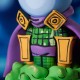 Estatua de Mysterio 10 cm en poliresina Marvel Animated