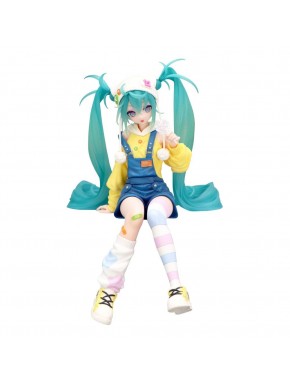 Estatua PVC Hatsune Miku Lollipop 15 cm, colores vibrantes.