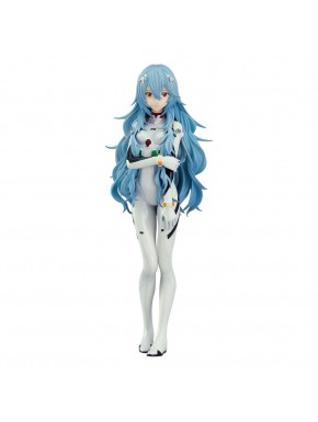 Estatua PVC Rei Ayanami Evangelion cabello largo 17 cm