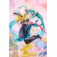Estatua de Hatsune Miku x Rody con diseño colorido