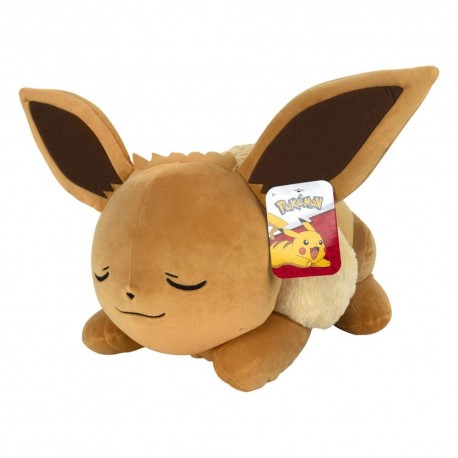 Peluche Pokémon Évoli endormi de 45 cm