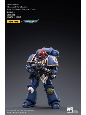 Figura articulada Ultramarines Sergeant Castor 12 cm