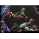 Statue de Batman VS Batman Who Laughs avec éclairage LED