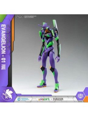 Maqueta Evangelion Eva-01 de 20 cm en colores púrpura y verde