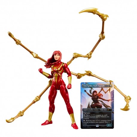 Figura de Mary Jane Watson Iron Spider 15 cm con carta Magic