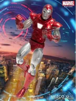 Figura articulada de Iron Man Silver Centurion Edition de 16 cm