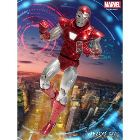 Figura articulada de Iron Man Silver Centurion Edition de 16 cm