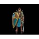 Figura de Sir Andrew de Mythic Legions con escudo y espada