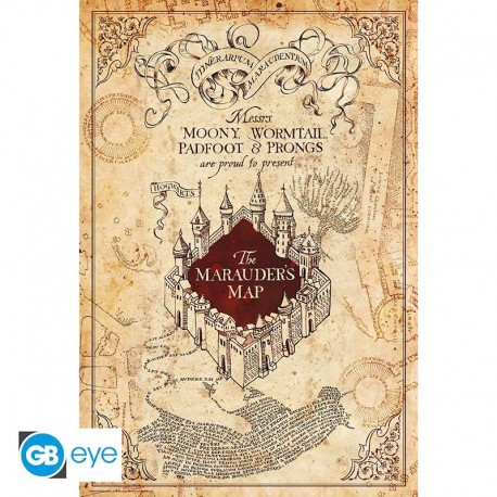 Poster de Harry Potter del Mapa del Merodeador 91.5x61 cm