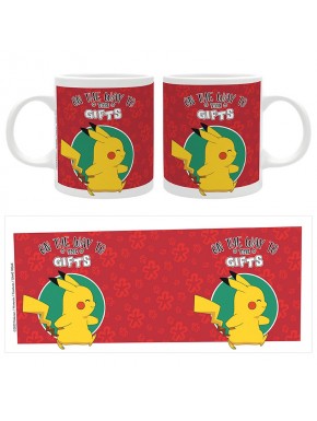 Tasse Pokémon 320ml Pikachu fond rouge