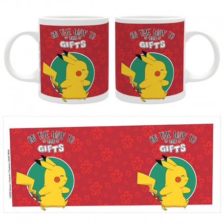 Tasse Pokémon 320ml Pikachu fond rouge