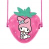 Bolsa Tiracolo Rosa de Pelúcia Hello Kitty My Melody