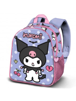 Sac à dos maternelle Hello Kitty Kuromi en mauve
