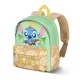Mochila verde Lilo & Stitch com design musical