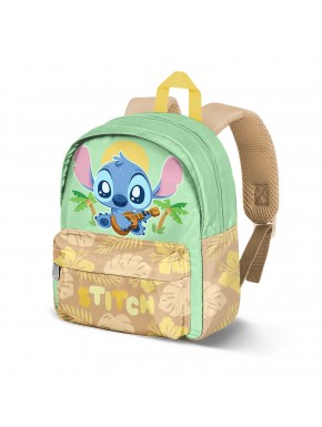 Mochila verde Lilo & Stitch com design musical