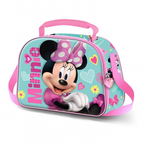 Sac à lunch Minnie Mouse 3D rose