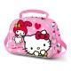 Sac à lunch Hello Kitty rose avec relief 3D