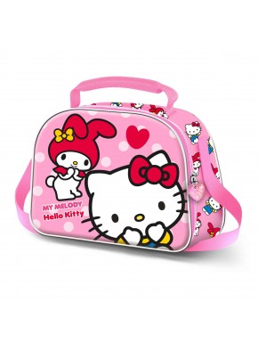 Sac à lunch Hello Kitty rose avec relief 3D
