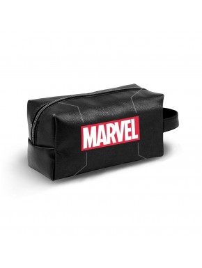 Neceser de viaje negro Marvel Comics con logo