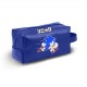 Neceser de viaje azul Sonic The Hedgehog con asa y cremallera