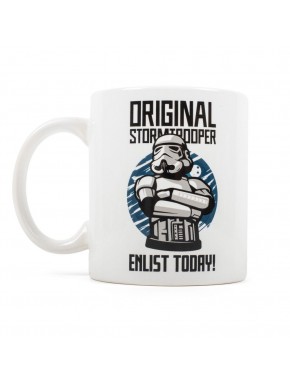 Taza blanca con diseño de Stormtrooper