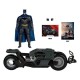 Vehículo Batcycle con figura de Batman de DC Multiverse