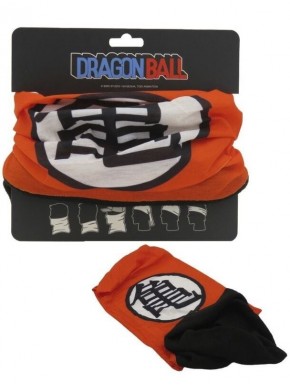 Écharpe tubulaire Dragon Ball Goku orange avec symbole