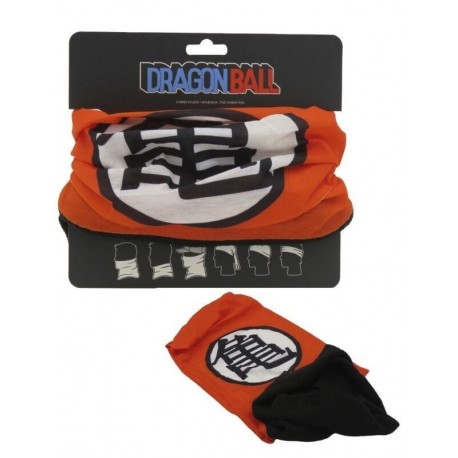 Écharpe tubulaire Dragon Ball Goku orange avec symbole