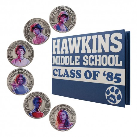 Álbum Coin Stranger Things con 6 monedas