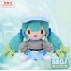Peluche de Hatsune Miku de 22 cm con gorra y lazos
