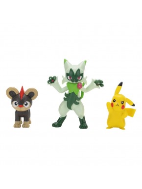 Pack de tres figuras Pokémon