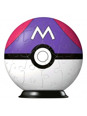 Puzzle 3D Pokéball Master Ball de 55 piezas
