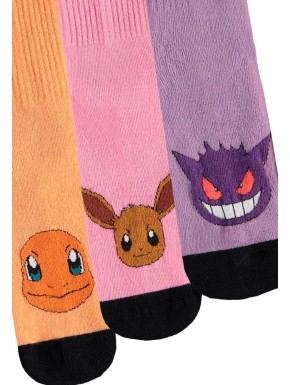 Pack de calcetines Pokémon Heads Colormix 35-38