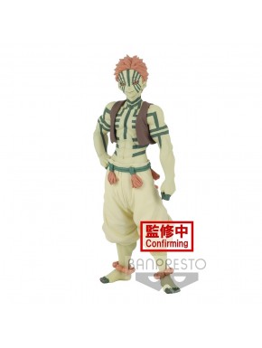 Figura de Akaza de 17 cm de Demon Slayer hecha por Banpresto