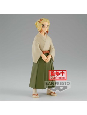 Figura de Senjuro Rengoku de 15 cm de Demon Slayer en kimono beige