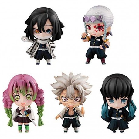 Pack de 5 figuras de Kimetsu No Yaiba de 5 cm