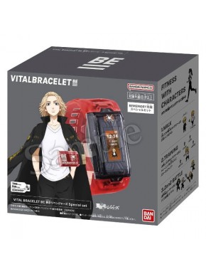 Pulsera Vital Bracelet Tokyo Revengers con correa roja transparente