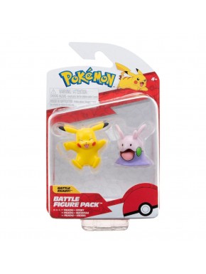 Pack de minifiguras Pokémon Pikachu y Goomy de 5 cm
